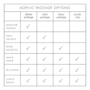 Présentoirs en acrylique transparents modernes personnalisés pour calendriers effaçables à sec et cosmétiques, imprimés en sérigraphie, d'origine américaine, vente en gros - Product Image 3