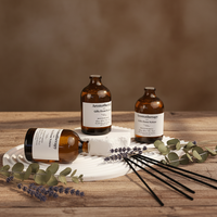 Diffuseurs de parfum en roseau de style nordique, désodorisant, bouteille en verre sans feu, 100 ml, décoration d'intérieur, aromathérapie, cadeau
