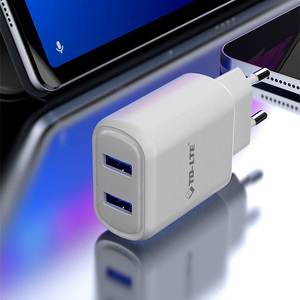 <span class=keywords><strong>ปลั๊ก</strong></span> EU 2 พอร์ต USB กำลังไฟ 12 วัตต์ 2.4 แอมป์ ที่ชาร์จโทรศัพท์มือถือ 5V 2.4A สำหรับสมาร์ทโฟน - Product Image 4