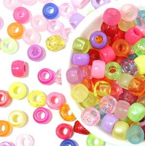 <span class=keywords><strong>Perles</strong></span> pour cheveux pour filles et enfants, 6 mm * 9 mm, 500 g par sac, pour <span class=keywords><strong>tresses</strong></span>, accessoires, <span class=keywords><strong>perles</strong></span> à gros trous pour <span class=keywords><strong>tresses</strong></span>, couleur transparente - Product Image 4