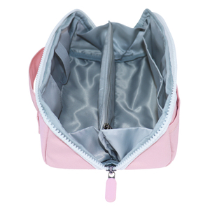 Sac de maquillage en nylon souple personnalisé avec logo, sac de toilette de voyage, pochette portable, sacs cosmétiques imperméables pour femmes - Product Image 6