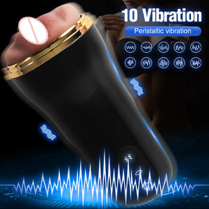 Masturbador Masculino De Bolsillo Vibrador De Venta Caliente con Vagina Real Y Sexo Oral En Forma De Copa Juguete Sexual Para Hombres - Product Image 2