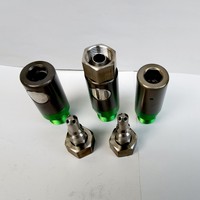 Acoplamiento de Conexión Rápida Intercambiable Compatible con Estilo SATA, para Pulverización de Pintura, Accesorio Hidráulico para Gas, Cabeza Hexagonal, Forma Recta
