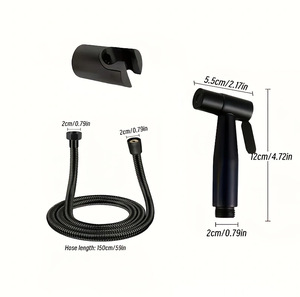 Bidé de <span class=keywords><strong>Mano</strong></span> de Acero Inoxidable de Alta Calidad, Rociador de Bidé para Inodoro, Bidé Portátil para Baño, Shattaf - Product Image 3