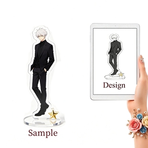 WEIMEI TOY Figurine personnalisée en acrylique de personnage d'anime, homme aux cheveux blancs, en costume, échelle 1/6, non toxique, certifiée ASTM, tendance - Product Image 1