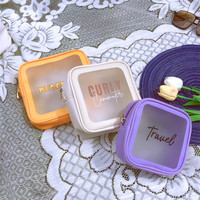 Ensemble de pochettes organisatrices transparentes pour couches, approuvées TSA, trousse de maquillage de voyage, sacs cosmétiques, sac de maquillage imperméable