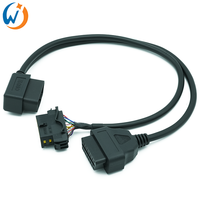 Conector hembra OBD de 16 pines con cables de arnés de cables completos o con terminal para Citroen Peugeot
