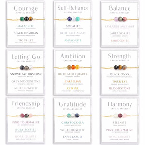 Đá Quý Tự Nhiên Chữa Bệnh Vòng Đeo Tay Pha Lê Reiki Năng Lượng Thiền Vòng Đeo Tay Đồ Trang Sức Quà Tặng Cho Phụ Nữ - Product Image 4