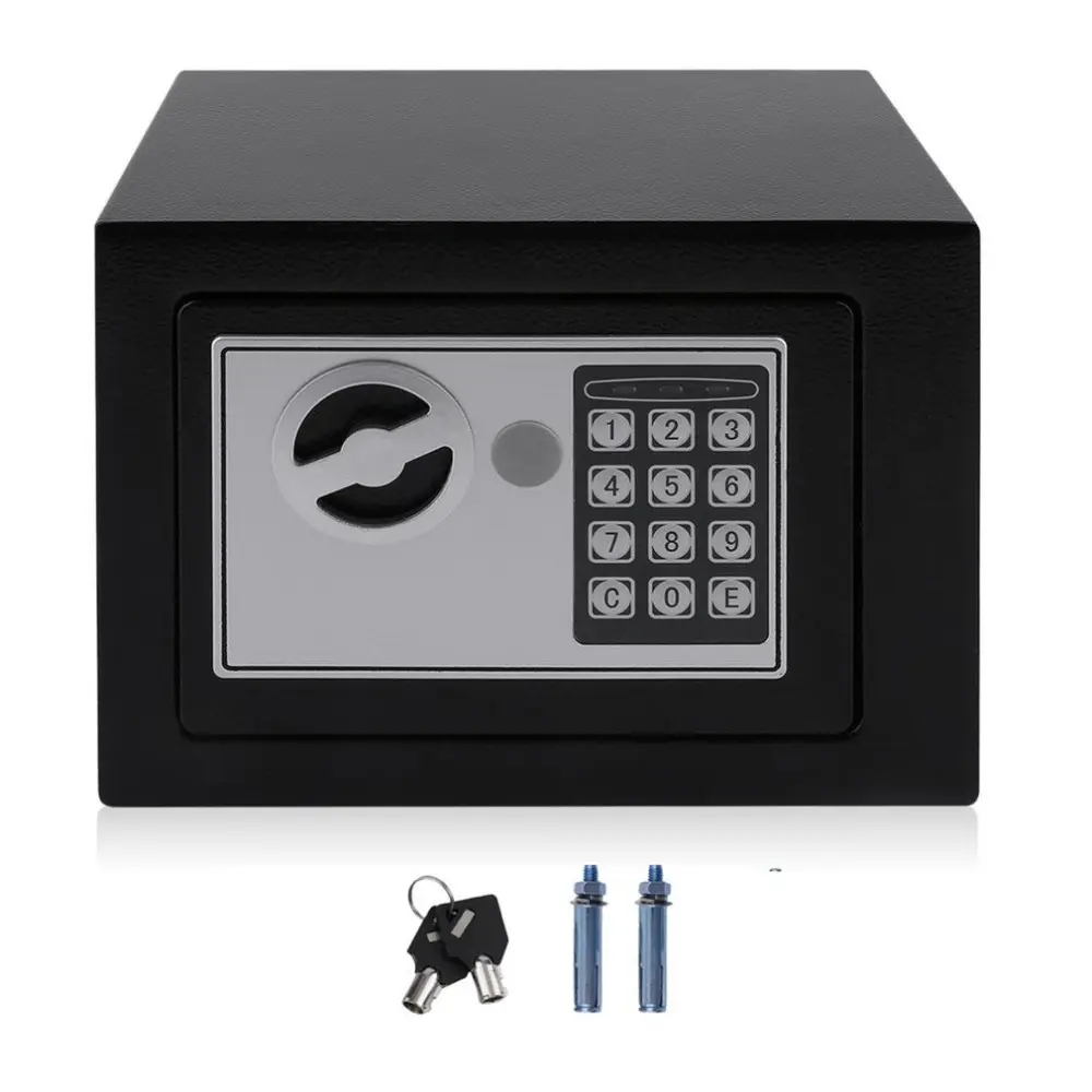 Stainless Steel And Plastic Hotel Safebox Digital Screen Key And Digital Beach Safety Fire Proof Safe Box
