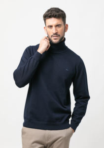 Qualité garantie coton polyester col rabattu manches longues chandails coupe droite pour la vente en gros - Product Image 3