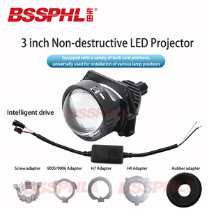 BSSPHL - Faro Delantero LED para Automóvil <span class=keywords><strong>de</strong></span> 3.0 Pulgadas y 12 V, Resistente al Agua, Accesorios para Faros Delanteros, Proyector LED No Destructivo, Lente Bifocal, Láser - Product Image 2
