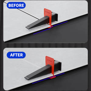 ระบบปรับระดับกระเบื้อง PP 100ชิ้นมีเวดจ์และ<span class=keywords><strong>ส</strong></span>เปเซอร์ที่แข็งแกร่งสำหรับการติดตั้งกระเบื้องหินและเซรามิกรูปแบบขนาดใหญ่ระดับมืออาชีพ - Product Image 2