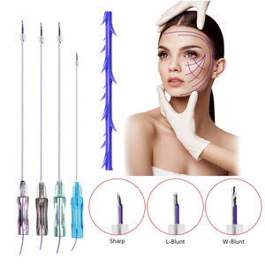 Tıbbi Klinik <span class=keywords><strong>V</strong></span> Hattı Dikenli Cog 6D 21G 38mm Yarım Künt L Kısa Cog Yüz Germe Hilos Tensores İplikleri - Product Image 3