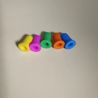 Bouchon compte-gouttes en silicone NBR de 18 mm de haute qualité pour flacon d'huile essentielle, avec compte-gouttes coloré et emballage inclus – Vente chaude
