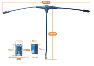 Récepteur BAYCK <span class=keywords><strong>ELRS</strong></span> 915M NANO <span class=keywords><strong>PRO</strong></span> avec antenne de Type <span class=keywords><strong>T</strong></span> 500MW TCXO pour Drones à voilure fixe RC longue portée Prats BAYCK 915M NANO <span class=keywords><strong>PRO</strong></span> - Product Image 5