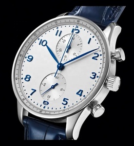 Montre de luxe à bracelet, haute précision, pour homme, quartz, verre, décontractée, classique, sport, alliage, cuir, Iwcs - Product Image 1