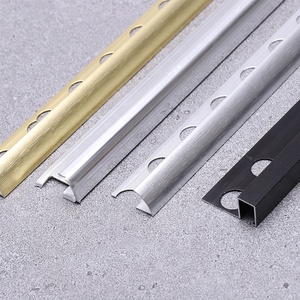 Tùy Chỉnh 12Mm Linh Hoạt <span class=keywords><strong>Laminate</strong></span> Tường Cạnh Bảo Vệ Cầu Thang Thảm Sàn Nhôm Hồ Sơ Bìa Gạch Trim Dải Thiết Kế Hiện Đại - Product Image 6