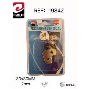 Escuadra Vertical 30x30mm 2pcs Steel Angle Bracket For Mounting - Product Image 3