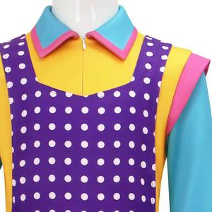 Costume de cosplay rétro pour filles d'Halloween, robe vintage style années 80, ensemble de tenue pour enfants pour les fêtes et les spectacles - Product Image 4