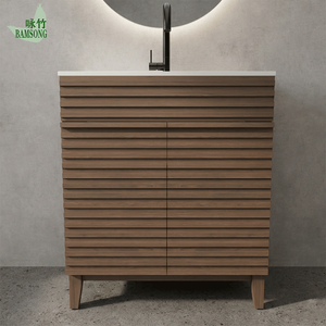 Set Moderno di Mobile <span class=keywords><strong>Bagno</strong></span> Autoportante, Pronto per la Consegna Locale negli USA, Ecologico, Facile da Montare, <span class=keywords><strong>Arredo</strong></span> <span class=keywords><strong>Bagno</strong></span> per Casa - Product Image 4