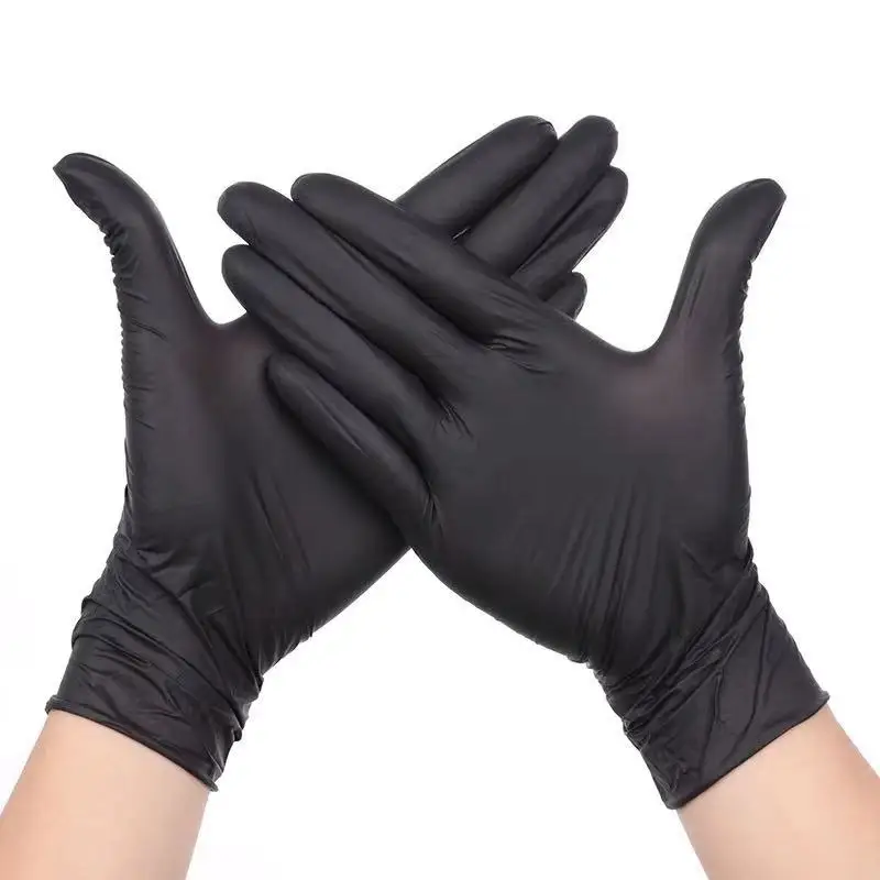 Nitrile Powder Free Gloves 5 Mil Nitrile Gloves Box Disposable Black