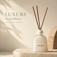 Diffuseur à bâtonnets personnalisé 150 ml (5,07 fl oz) avec 4 parfums, marque privée, commandes mixtes OEM pour la maison, les cadeaux, les spas, les hôtels, la vente au détail et la vente en gros