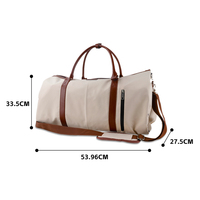 Sac de voyage pliable multifonctionnel et léger en tissu Oxford imperméable grande capacité avec fermeture éclair, idéal pour les affaires et les voyages