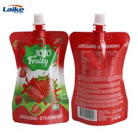 Pochettes Doypack personnalisées en plastique pour liquides, avec bec verseur, pour aliments pour bébés et jus, sachets souples à fond plat avec bec verseur