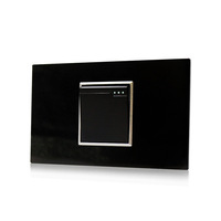 Interrupteur mural de type 118 en gros, panneau acrylique standard sud-américain, 1 poste, commande simple, contrôle bidirectionnel, 110-250V pour bureau