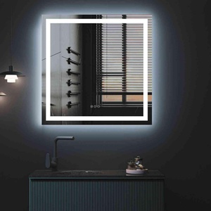Moderno Miroir <span class=keywords><strong>Led</strong></span> inteligente pantalla táctil pared colgada inteligente barbería maquillaje baño tocador luz espejo - Product Image 3
