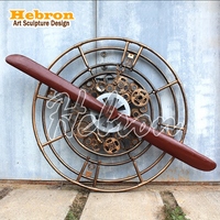 Modèle de hélices de bateau vintage murales surdimensionnées, style moderne, personnalisé en usine, pour décoration, technique de peinture
