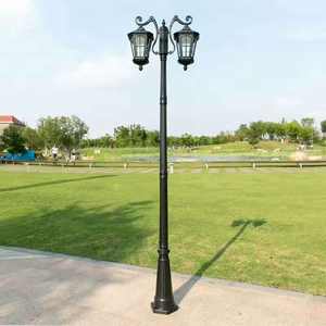 Lámpara LED impermeable para jardín al aire libre, poste de aluminio 3M para camino comunitario o cuadrado alimentado por batería - Product Image 5