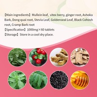 Comprimés de Bonbons Harmonie Féminine Naturelle - Mélange de Feuilles de Molène et de Dong Quai pour le Confort Menstruel et le Bien-être Équilibré du Corps