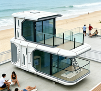 Maison Capsule Moderne Apple Cabin, Maison Préfabriquée, Tiny House, Maison Mobile, Design à 2 Étages, Villa Solaire avec Balcon, Vente en Gros Direct Usine