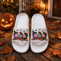 Sandales en EVA de dessin animé We Bare Bears, dessus en PU confortable, semelle extérieure en PVC, vente en gros