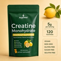 Bonbons gélifiés à la créatine monohydrate OEM/ODM 5000mg en sachets pour la force musculaire et le soutien de l'entraînement – Gommes à la créatine