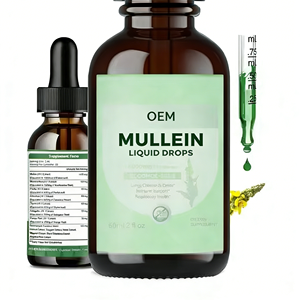 गंध/ओम कस्टम सूत्र स्वाद 60 मिलीलीटर कार्बनिक जंगली मल्लिन पत्ती निकालने वाले वयस्क फेफड़ों के डिटॉक्स के लिए हर्बल सप्लीमेंट ड्रॉप - Product Image 2