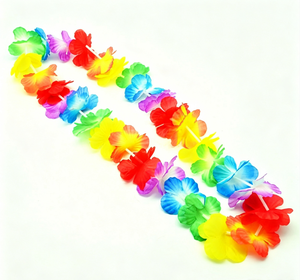 Collana di Ghirlande Colorate, <span class=keywords><strong>Accessori</strong></span> per Feste Hawaiane, Ideali per Spiaggia, Luau ed Eventi in Costume - Product Image 4