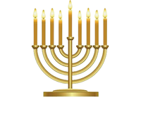 Bougeoir Judaica moderne plaqué or à sept branches Hanoukka Menorah traditionnelle religieuse pour les rituels juifs pour les cadeaux de Pâques
