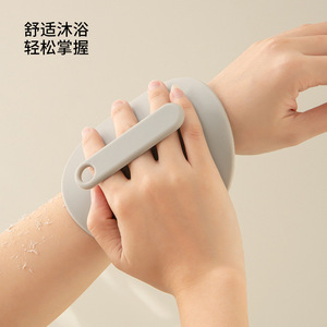 <b>Silicone</b> Scrubber For Finger Use Round Non Slip Exfoliating <b>Tool</b> For Bath Home Use - Product Image 1