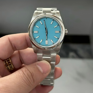 <b>Men's</b> 41mm Super Quality Mechanical <b>Smart</b> <b>Watch</b> Sapphire Crystal Luminous 904 Steel China Movement 124300 Diver Grey Green Dial - Product Image 5