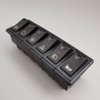 Tombol Saklar Rocker Kontrol Pintu Dashboard Universal untuk Ankai Higer Goldendragon Zhongtong Yutong