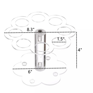 Usine personnalisé 8 trous acrylique Pmma gaufre cône présentoir organisateur et étui pour cônes de crème glacée pour étagère présentoirs - Product Image 3