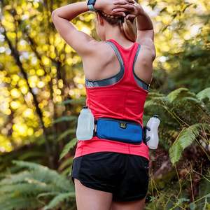 Free Sample High Quality Hydration <b>Running</b> Belt Fuel Marathon Waist Pouch for Runners Jogging Cycling Biking Waist Belt for Men - Product Image 4