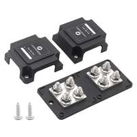 Bloc de distribution de barres omnibus 400A 12-48V 8 * M10 en cuivre T2 nickelé pour système solaire, camping-car, camion, bateau, yacht