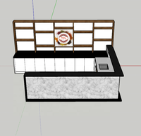 Comptoir de barre de Table de meubles de barre de Surface solide fait sur commande LED