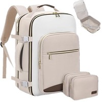 Tas Ransel Travel Unisex Tas Pesawat Tahan Lama Poliester Resleting Ringan Sekolah Laptop Notebook USB Charging Fashion Buatan Cina