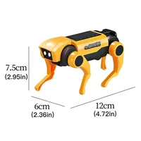 DIY-Bausatz Solarenergie-Roboter-Spielzeug Lehrreiches Wissenschafts-Elektro-Laufroboter Hund & Katze für Kinder