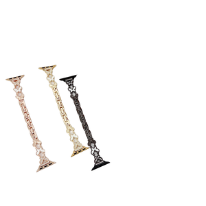 Correa de Reloj Transpirable de Aleación con Diamantes de Imitación <span class=keywords><strong>para</strong></span> Relojes <span class=keywords><strong>Ultra</strong></span> 10/9/8/7/6/5/4/3/2/1SE Series, Correa Elegante y Delgada <span class=keywords><strong>para</strong></span> <span class=keywords><strong>Mujer</strong></span> - Product Image 3
