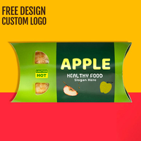 Emballage personnalisé pour plats à emporter : Boîte coussin en papier kraft recyclable avec logo gaufré pour tarte, burrito, sushi – Idéal pour la restauration rapide